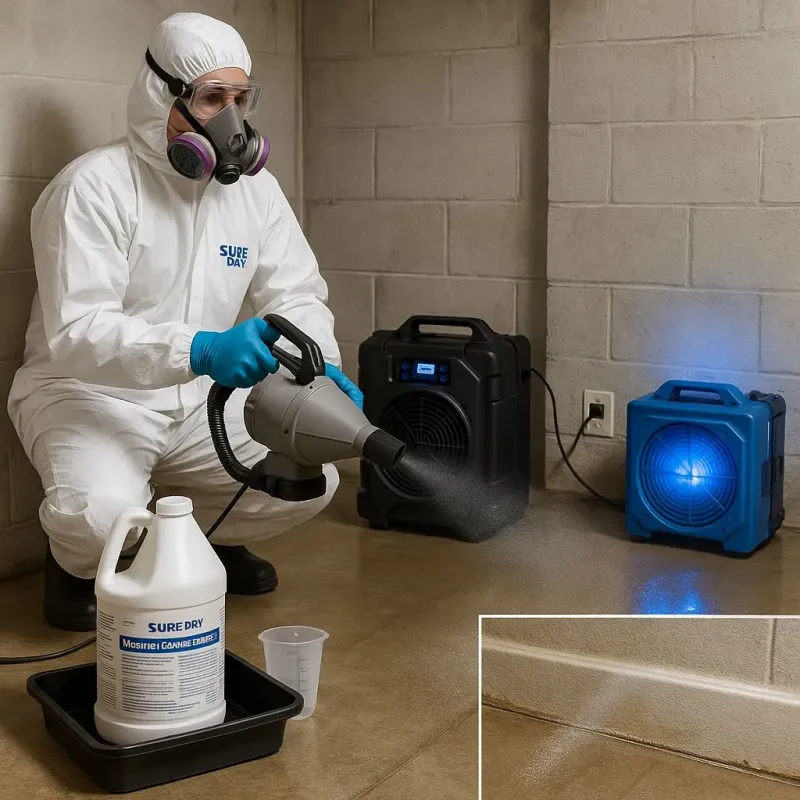 Sanitization and Odor Removal process in East Douglas, MA