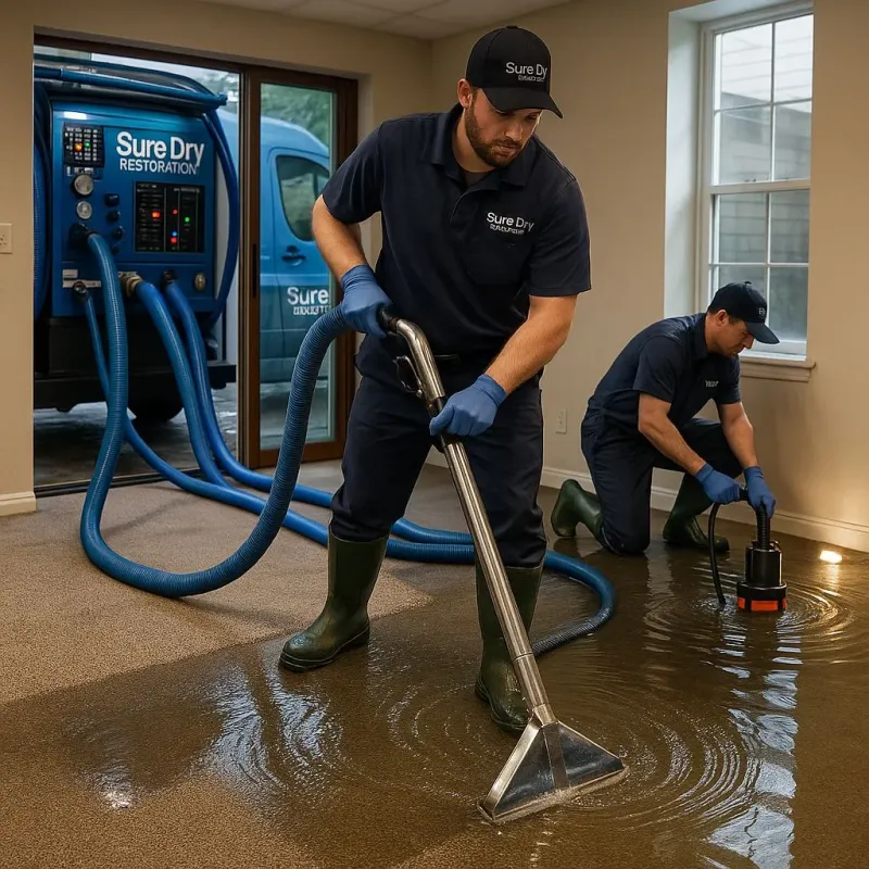 Water Extraction and Removal process in East Douglas, MA
